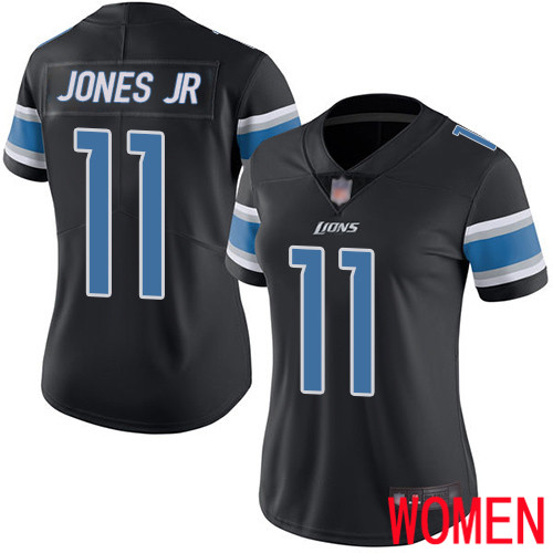 Detroit Lions Limited Black Women Marvin Jones Jr Jersey NFL Football #11 Rush Vapor Untouchable->youth nfl jersey->Youth Jersey
